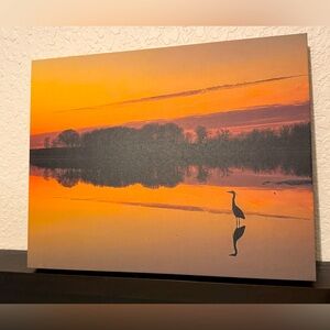 Tranquil Sunset Reflection Canvas Art
